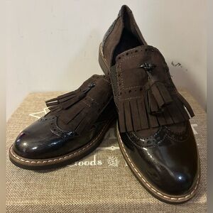 Graceland Brown Tassel Loafers Size 39